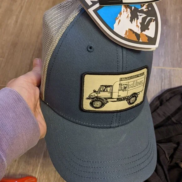 kuhl mens lightweight dark gray pullover hoodie Tour of Utah M Hats included - Picture 4 of 8